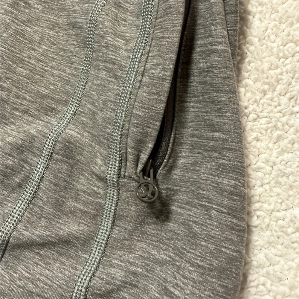 Lululemon Daily Practice Hooded Jacket Heathered Slate Gray Long Line